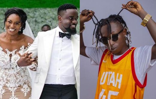 Sarkodie and wife, and Patapaa