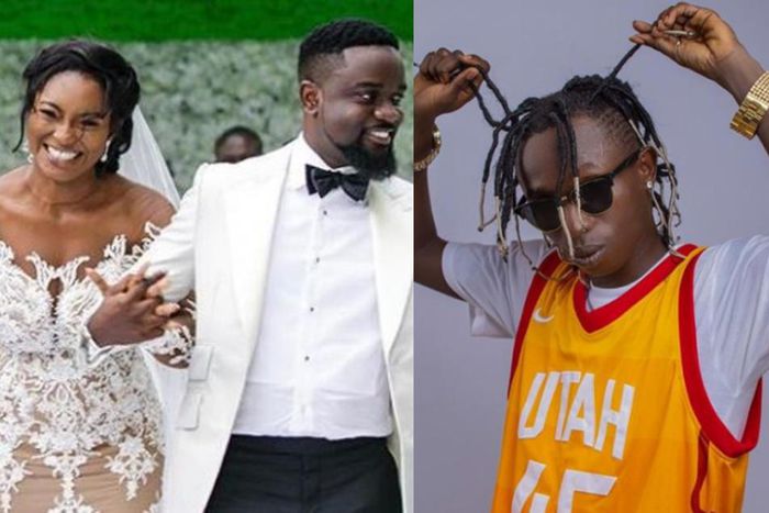 Sarkodie and wife, and Patapaa