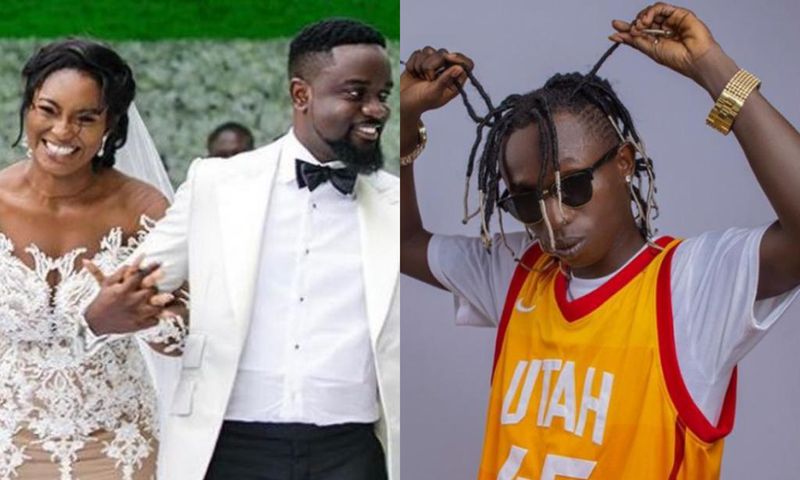 Sarkodie and wife, and Patapaa
