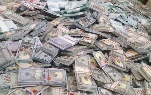 A file image of fake currency