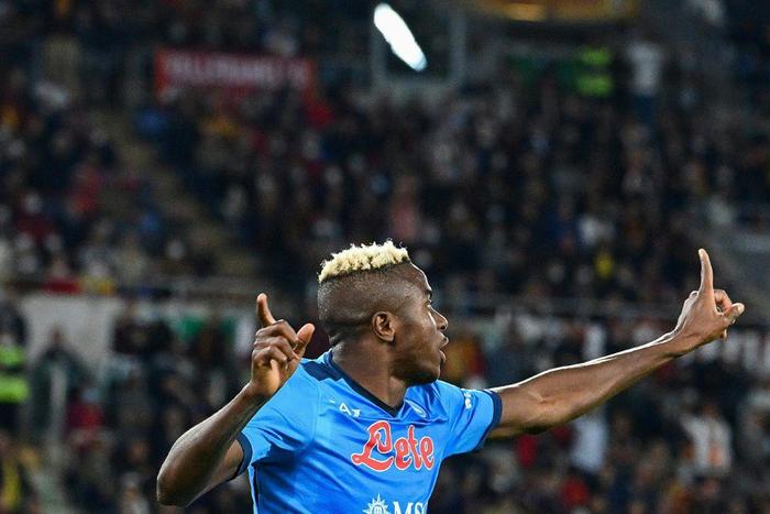 Napoli's Victor Osimhen thought his offside goal should have stood at Roma