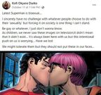 KOD's post about bisexual superman