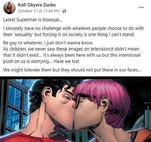 KOD's post about bisexual superman