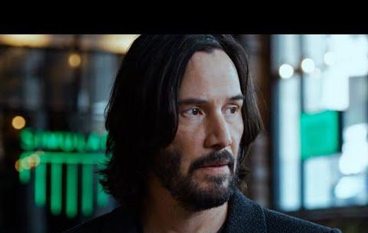 Keanu Reeves as Neo in 'The Matrix Resurrections' [YouTube]