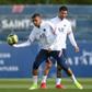 Paris Saint-Germain's deadly strike force of (from left to right) Neymar,  Kylian Mbappe and Lionel Messi
