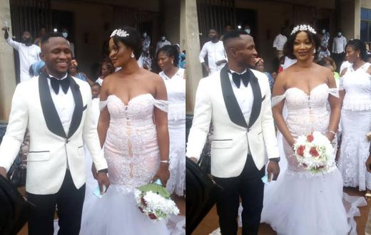 Joseph Esso: See colourful photos as Ghana striker marries longtime girlfriend
