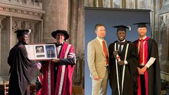 Photos: Majeed Waris receives honorary doctorate degree from UK’s Hartpury College