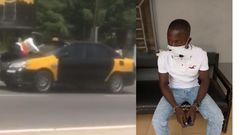 Court jails Ghanaian taxi driver 2 years for speeding off with police officer on his bonnet (video)