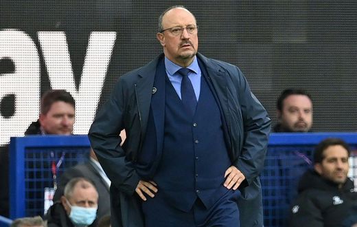 Everton manager Rafael Benitez is under pressure after a 4-1 thrashing by Liverpool