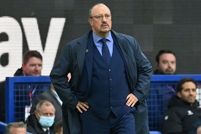Everton manager Rafael Benitez is under pressure after a 4-1 thrashing by Liverpool