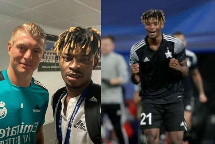 Ghana midfielder Edmund Addo meets idol Toni Kroos after starring against Real Madrid