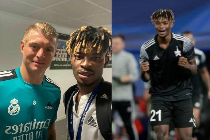 Ghana midfielder Edmund Addo meets idol Toni Kroos after starring against Real Madrid