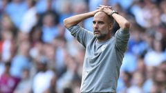 Pep Guardiola's Manchester City are three points behind the Premier League leaders