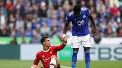 ‘Daniel Amartey pocketed Ronaldo’ – Fans react as Leicester beat Man United