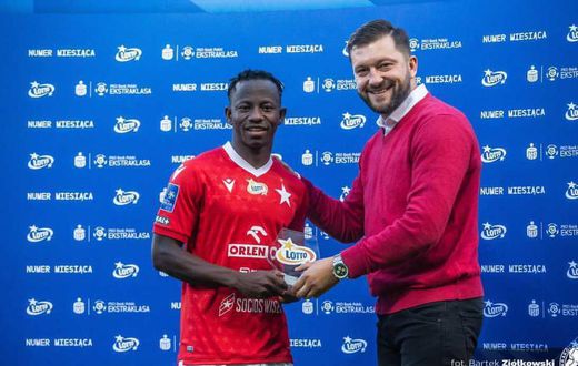 Yaw Yeboah’s Maradona-esque strike wins goal of the month award in Polish league