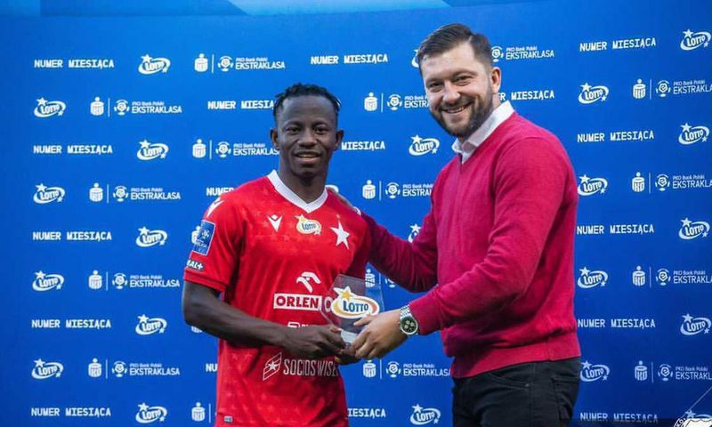 Yaw Yeboah’s Maradona-esque strike wins goal of the month award in Polish league