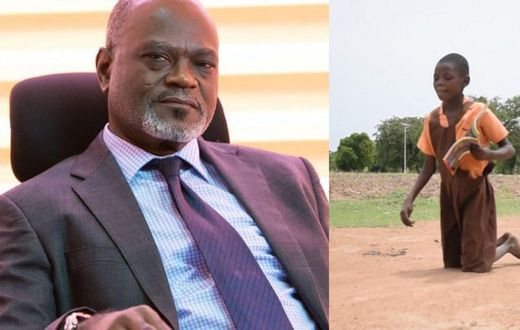 Dr. Kofi Amoah donates Ghs25,000 to help primary one girl who crawls 1.5 km to school