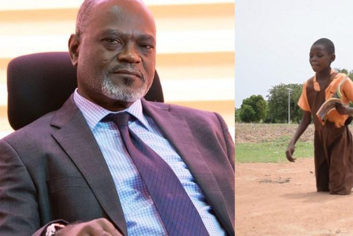 Dr. Kofi Amoah donates Ghs25,000 to help primary one girl who crawls 1.5 km to school