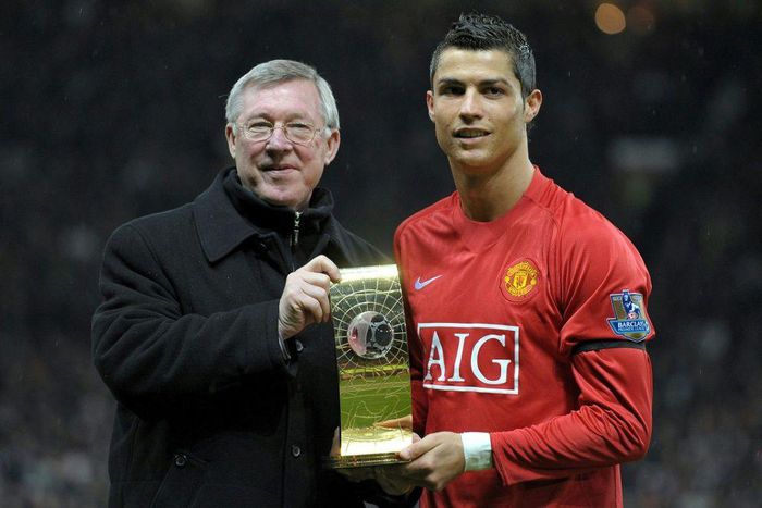 Cristiano Ronaldo (right) highlighted the importance of Alex Ferguson (left) in his return to Manchester United