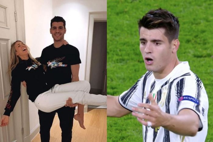 Alvaro Morata’s wife locks him out of their house after Juventus’ defeat to Barcelona