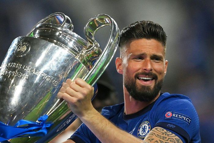 French forward Olivier Giroud won the Champions League with Chelsea.