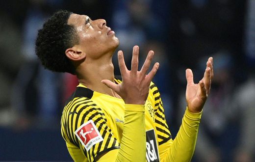 Jude Bellingham shows his frustration as Borussia Dortmund drew 1-1 at Bochum