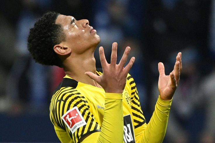 Jude Bellingham shows his frustration as Borussia Dortmund drew 1-1 at Bochum