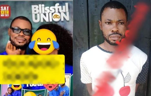 Police arrest groom for robbery after tracking him through his wedding poster