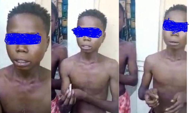 13-year-old orphan-turned robber says he started smoking because of too much thinking (video)