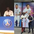 Photos: Bola Ray meets PSG’s head of logistics during visit to France
