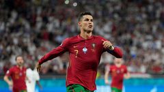 Cristiano Ronaldo has scored five goals at Euro 2020 ahead of Sunday's last-16 match against Belgium.