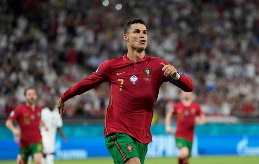 Cristiano Ronaldo has scored five goals at Euro 2020 ahead of Sunday's last-16 match against Belgium.