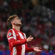 Antoine Griezmann was whistled by some of the Atletico Madrid fans during Wednesday's Champions League game against Porto.