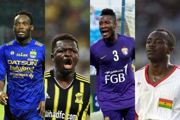 Abedi Pele, Essien, Gyan, Muntari and 10 famous Ghanaian players who played in Asia