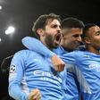 Gabriel Jesus (right) scored the winner as Manchester City beat Paris Saint-Germain 2-1