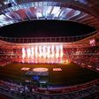 Qatar's Al-Rayyan Stadium, which will host World Cup matches, at the start of the Amir Cup final on December 18, 2020