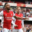 Pierre-Emerick Aubameyang (left) scored the winner as Arsenal beat Norwich