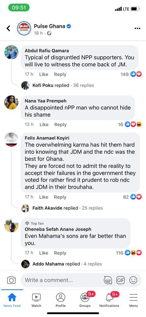 'Disappointed NPP behaviour' - netizens slam Kojo Cue for saying Mahama is not an option