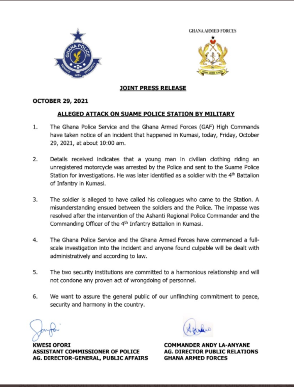 Suame statement