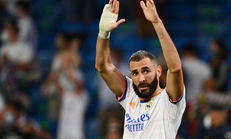 Karim Benzema scored a hat-trick as Real Madrid beat Celta Vigo on their return to the Santiago Bernabeu