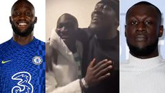 Stormzy: British-Ghanaian rapper finally meets lookalike Romelu Lukaku at Wizkid’s concert (Video)