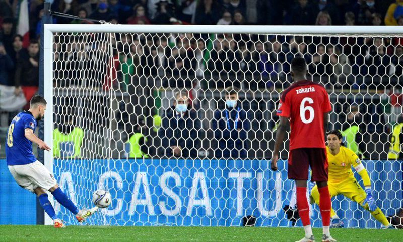 Jorginho's missed penalty against Switzerland has complicated Italy's World Cup qualification chances