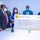 Chief of Staff presenting the cheque
