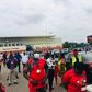 Agitated workers of Ghana Airport Company