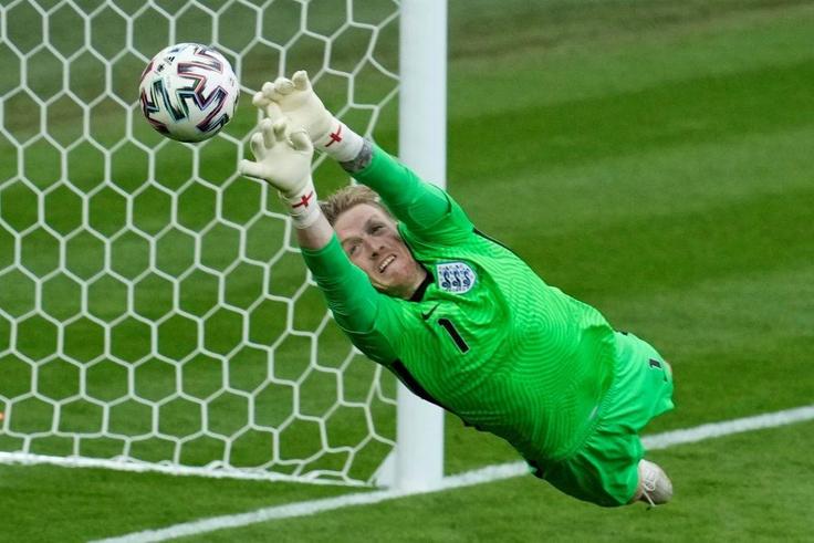 England goalkeeper Jordan Pickford