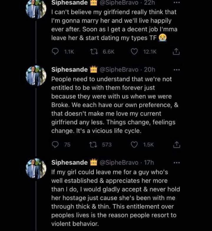 “I can’t believe my girlfriend thinks I’ll marry her” – Man says he’ll leave lover after he gets "decent job"