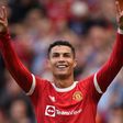 Manchester United striker Cristiano Ronaldo celebrates after scoring against Newcastle