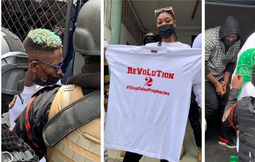 All the photos from Shatta Wale, Medikal court hearing today