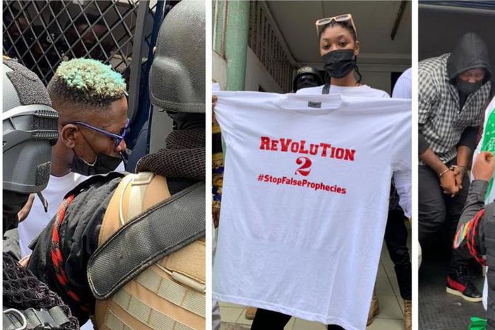 All the photos from Shatta Wale, Medikal court hearing today