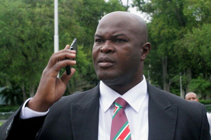 Ronnie Brunswijk - pictured here in 2010 - is Suriname's vice president and both captain and owner of the Inter Moengotapoe football team